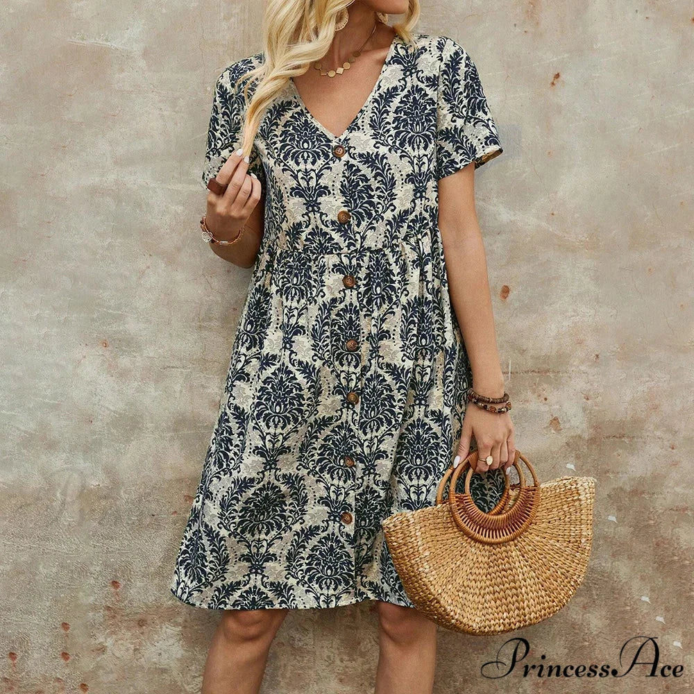 Slim Flower Casual Slim Summer Sundress - Image 4