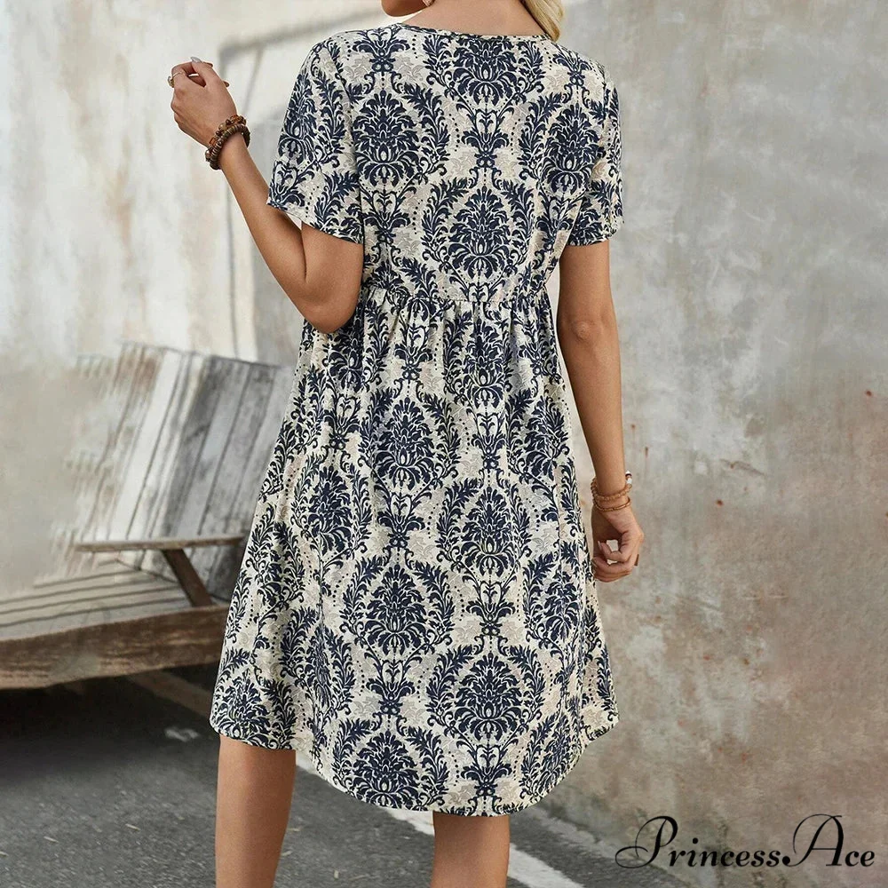 Slim Flower Casual Slim Summer Sundress - Image 5