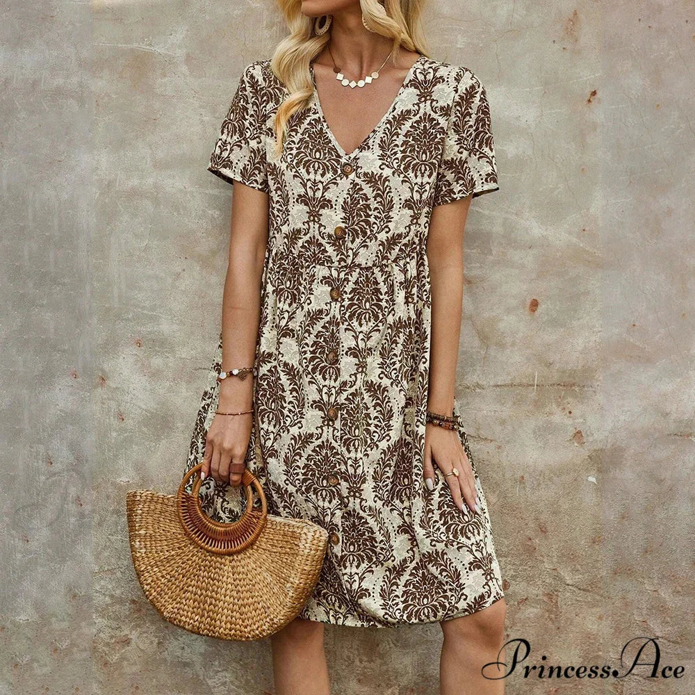 Slim Flower Casual Slim Summer Sundress - Image 6
