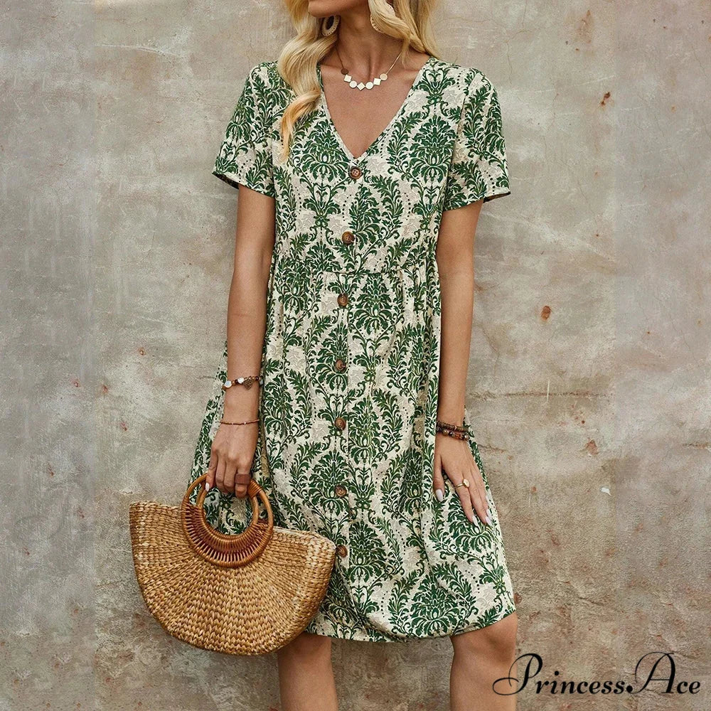 Slim Flower Casual Slim Summer Sundress - Image 7