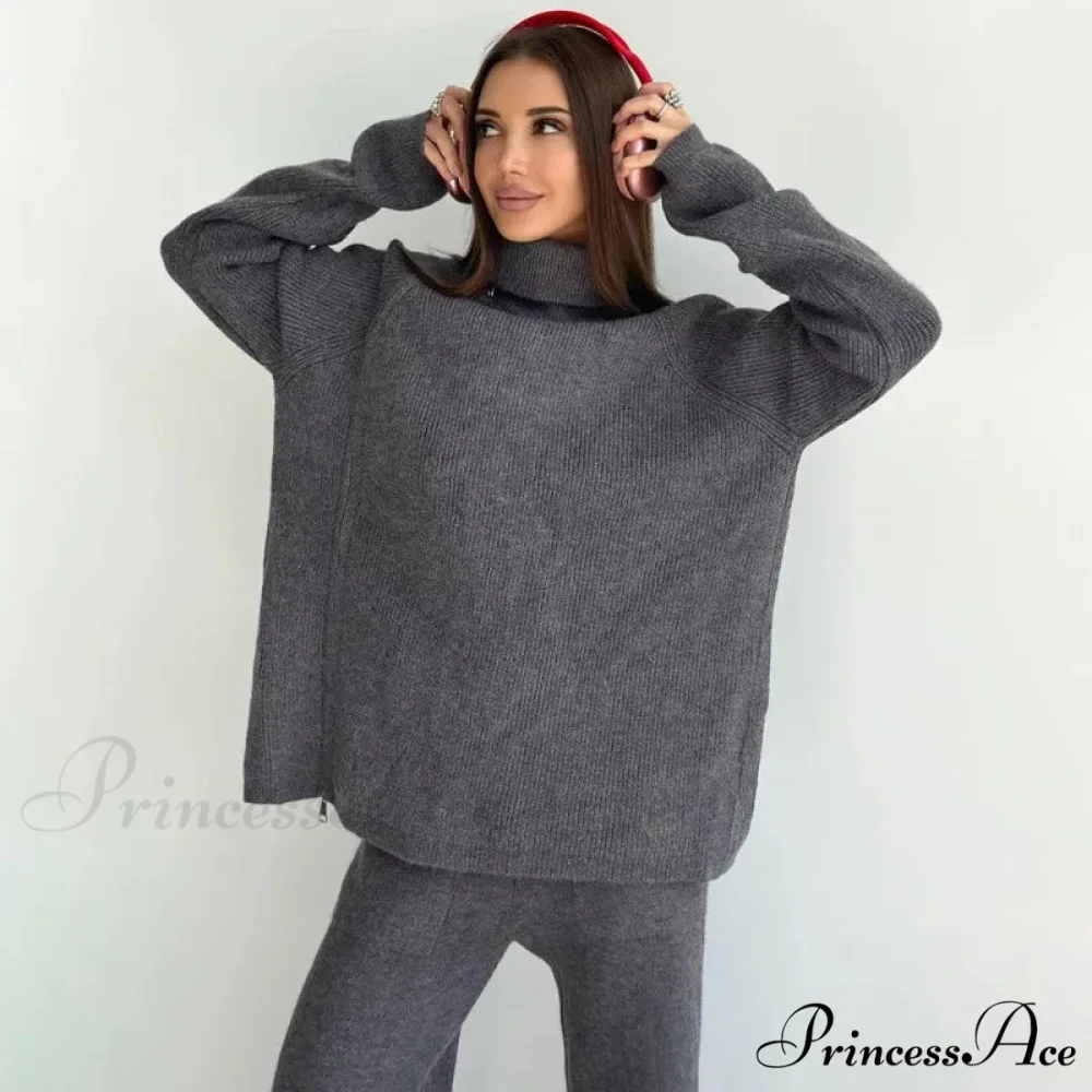 Slow Collar Zip Sweater - Image 8