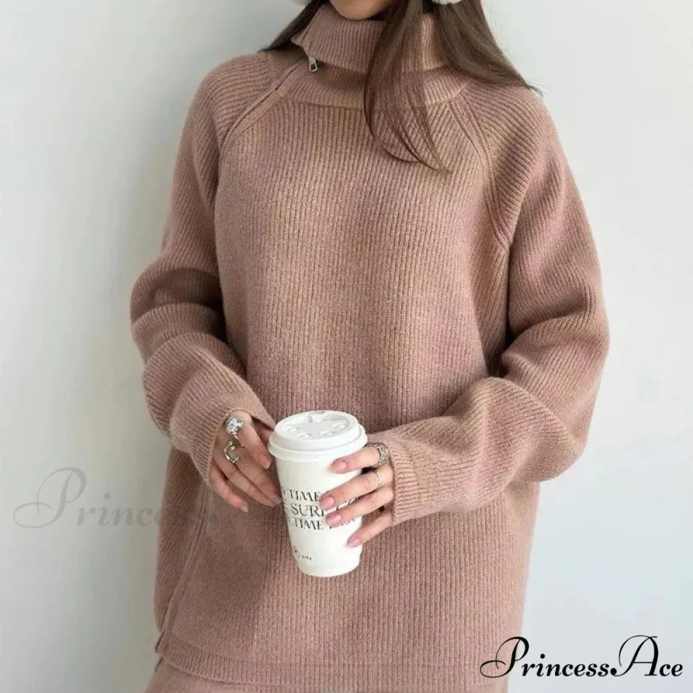 Slow Collar Zip Sweater - Image 9