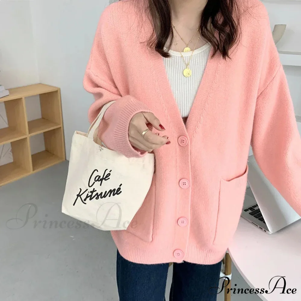 Sluggish Breeze Gold Solo-Buttoned Knitted Cardigan - Image 8
