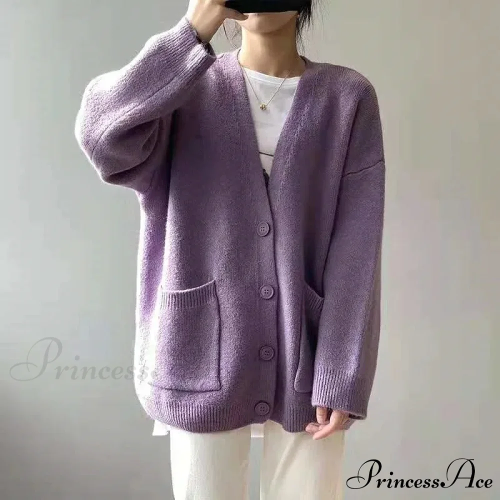 Sluggish Breeze Gold Solo-Buttoned Knitted Cardigan - Image 9