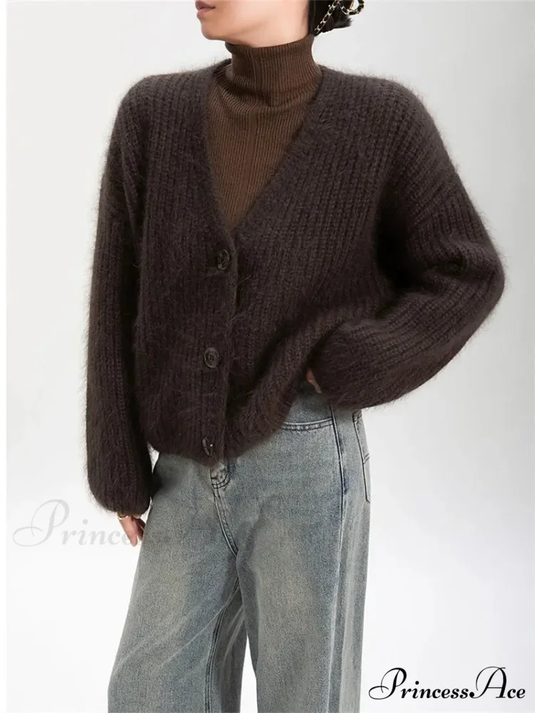 Sluggish Broad Extended Sleeve Feminine Cardigan - Image 2