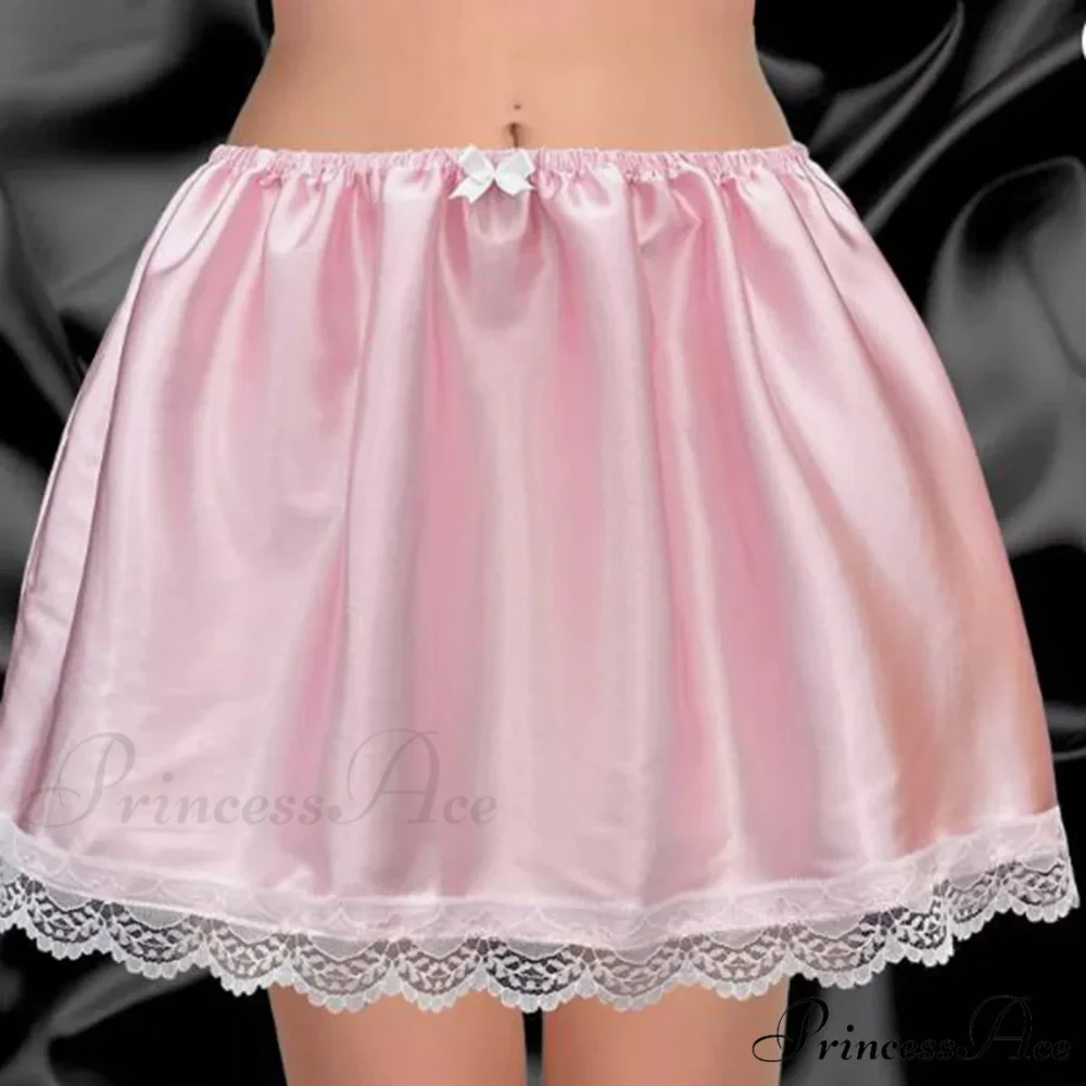 Smooth Ribbon Fluffy Hang Skirt - Image 4