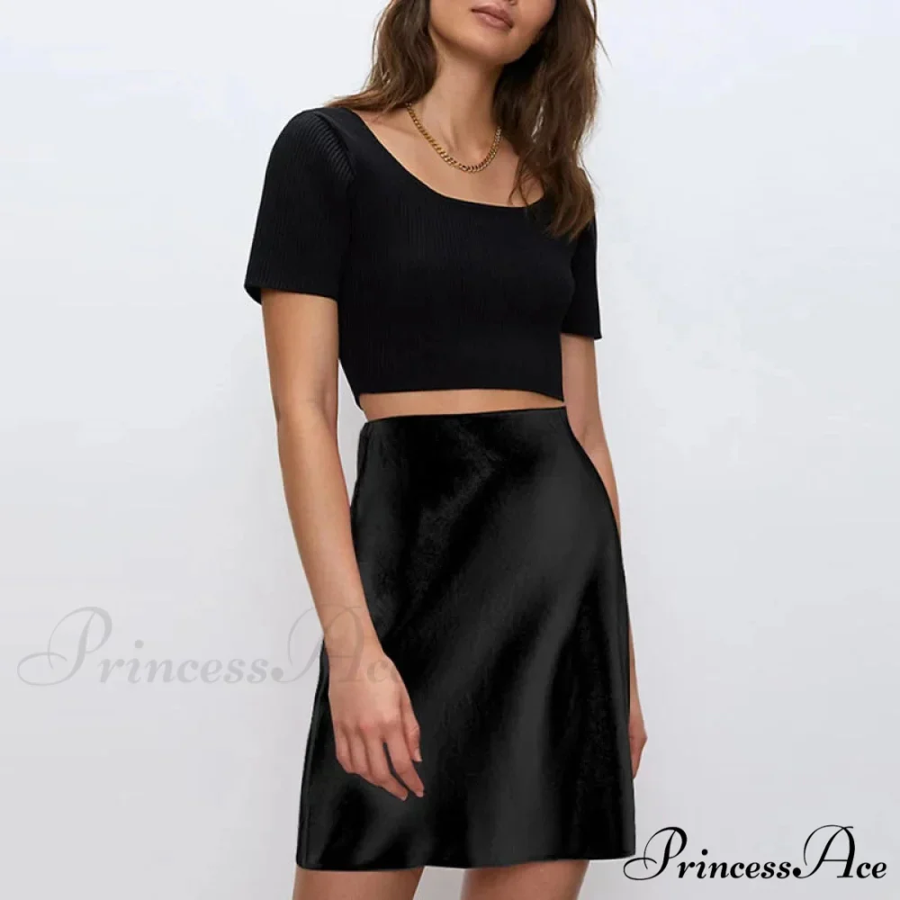 Smooth Side Zipper Narrow Skirt - Image 6