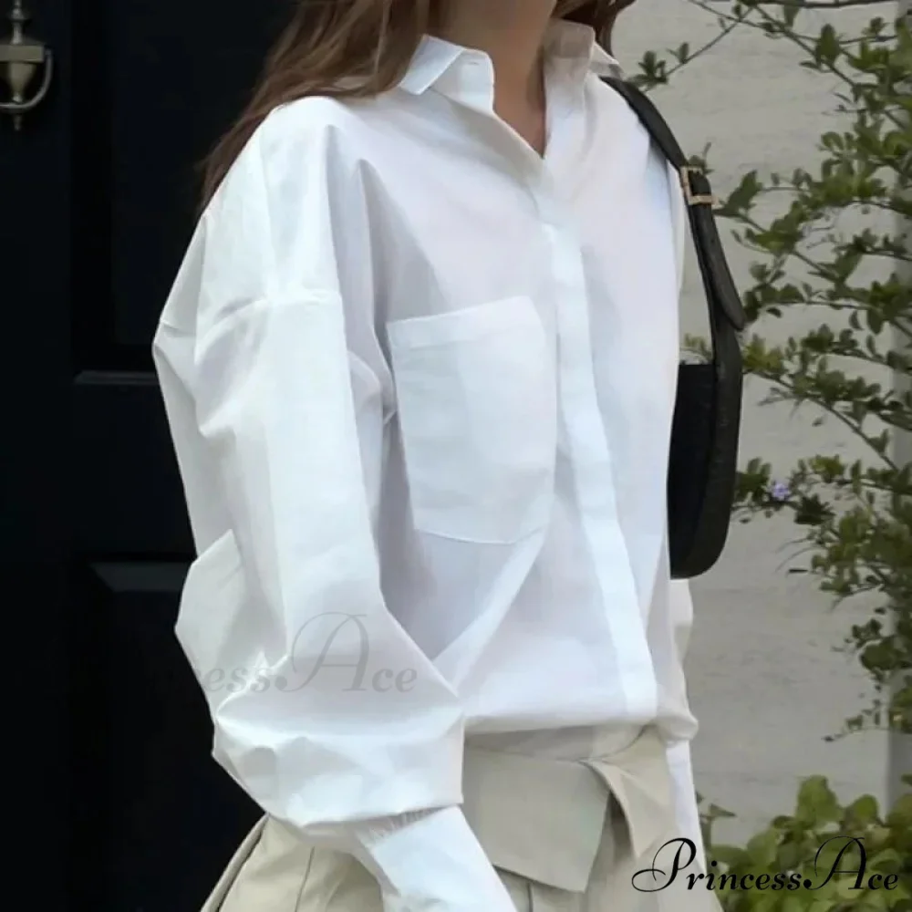Soft Baggy Informal Retro Urban Style Blouse - Image 3