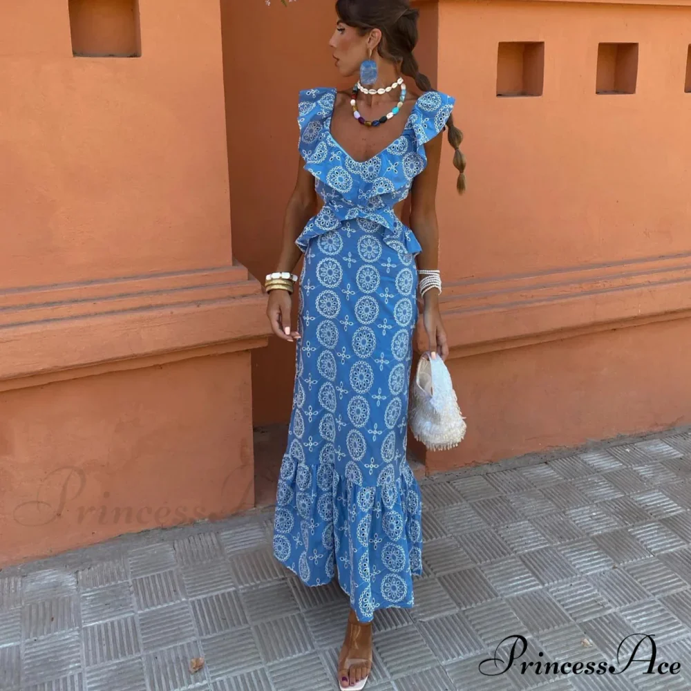 Soft Blossom Lace Celebration Bohemian Dress - Image 4
