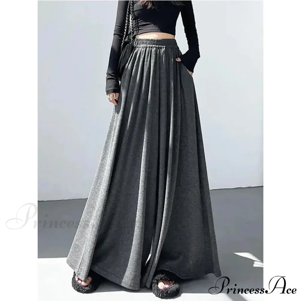 Soft Elevated Waist Informal Wide Leg Trousers - Image 2