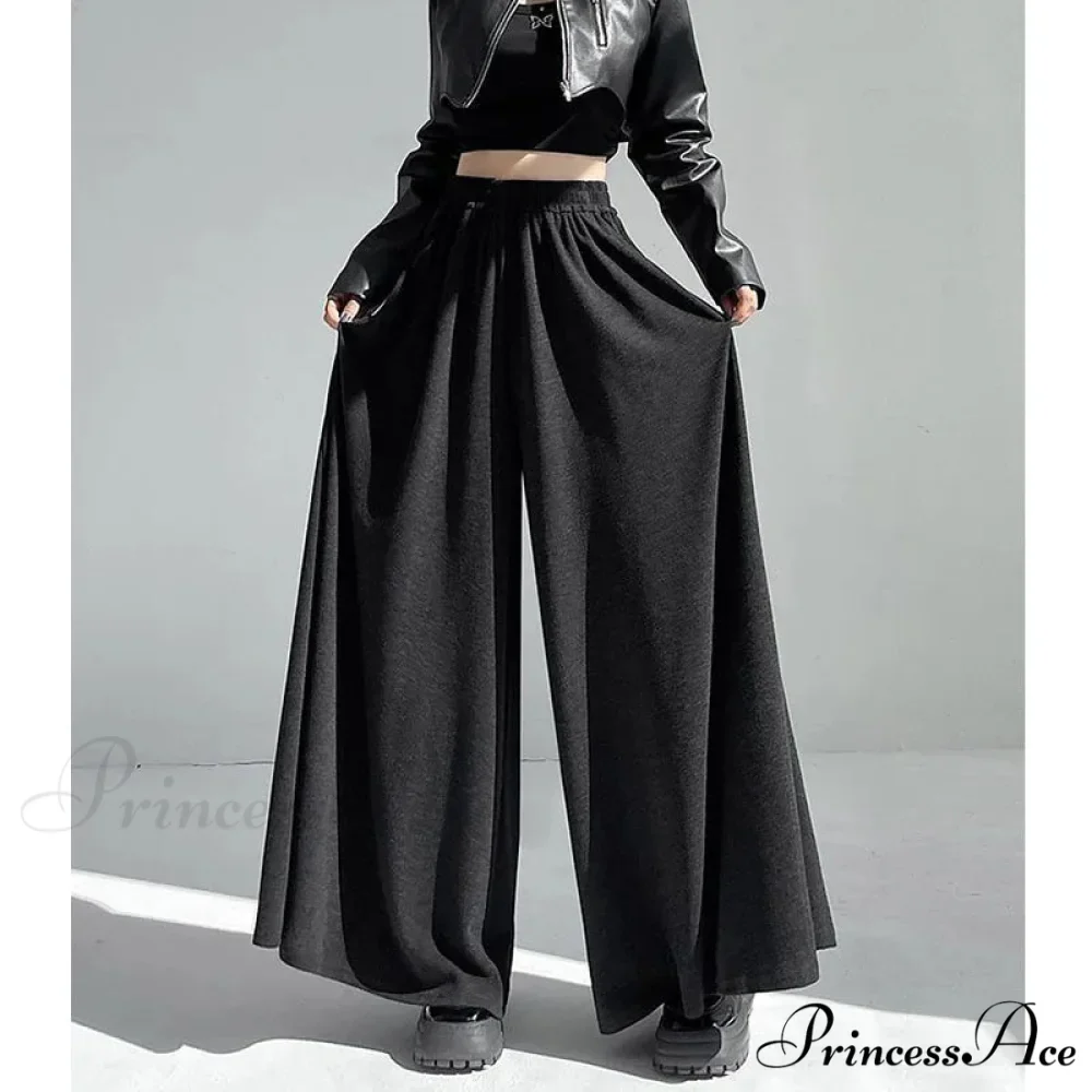 Soft Elevated Waist Informal Wide Leg Trousers - Image 6