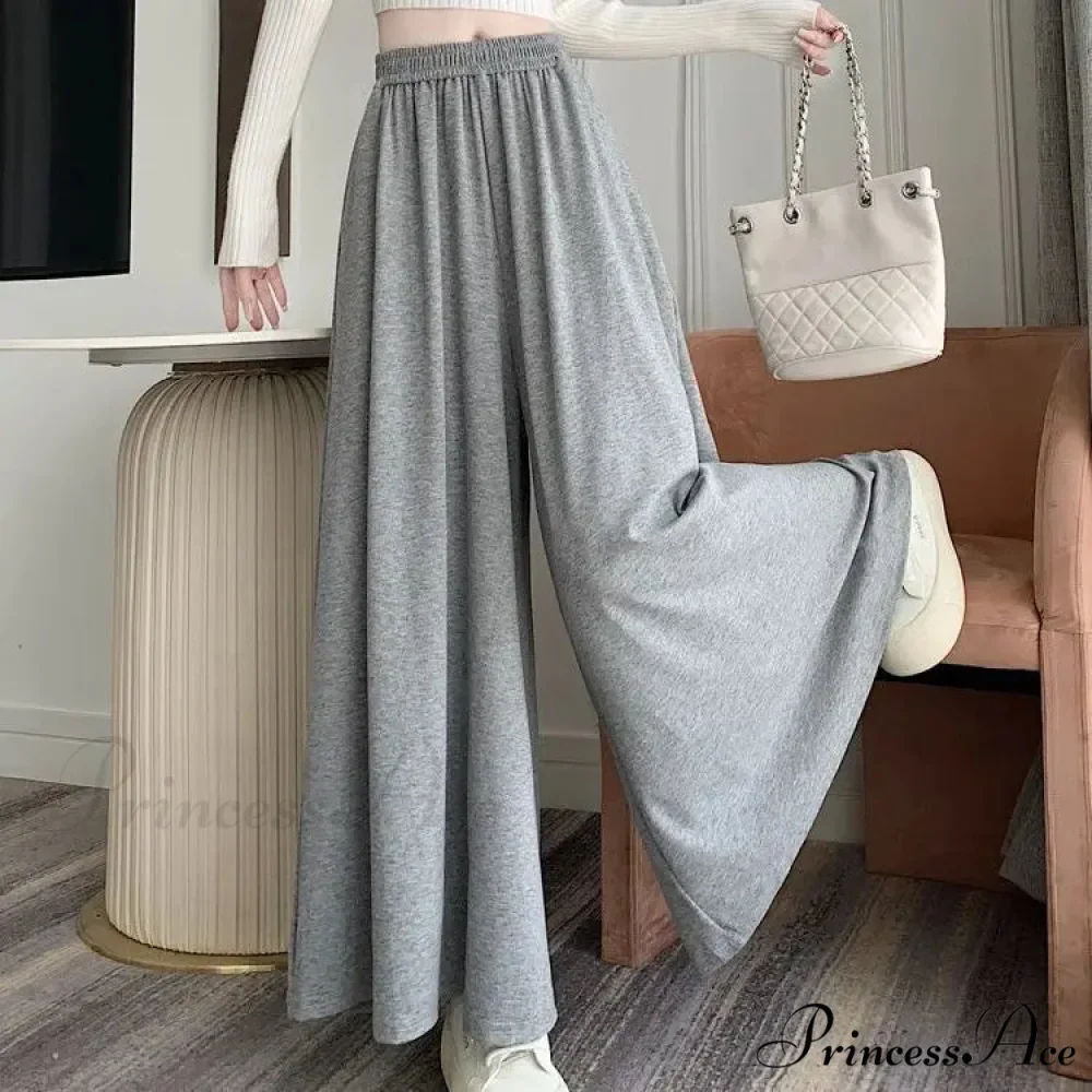 Soft Elevated Waist Informal Wide Leg Trousers - Image 7