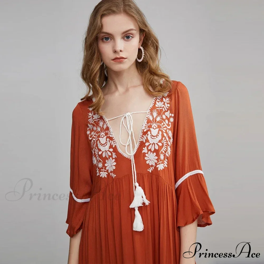Soft Rayon Bohemian Dress - Image 4