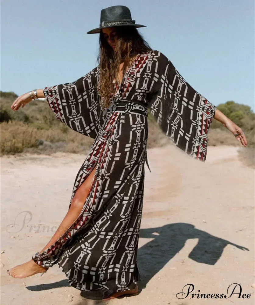 Soft Rayon Kimono Robe Swimsuit Cover-up - Image 2