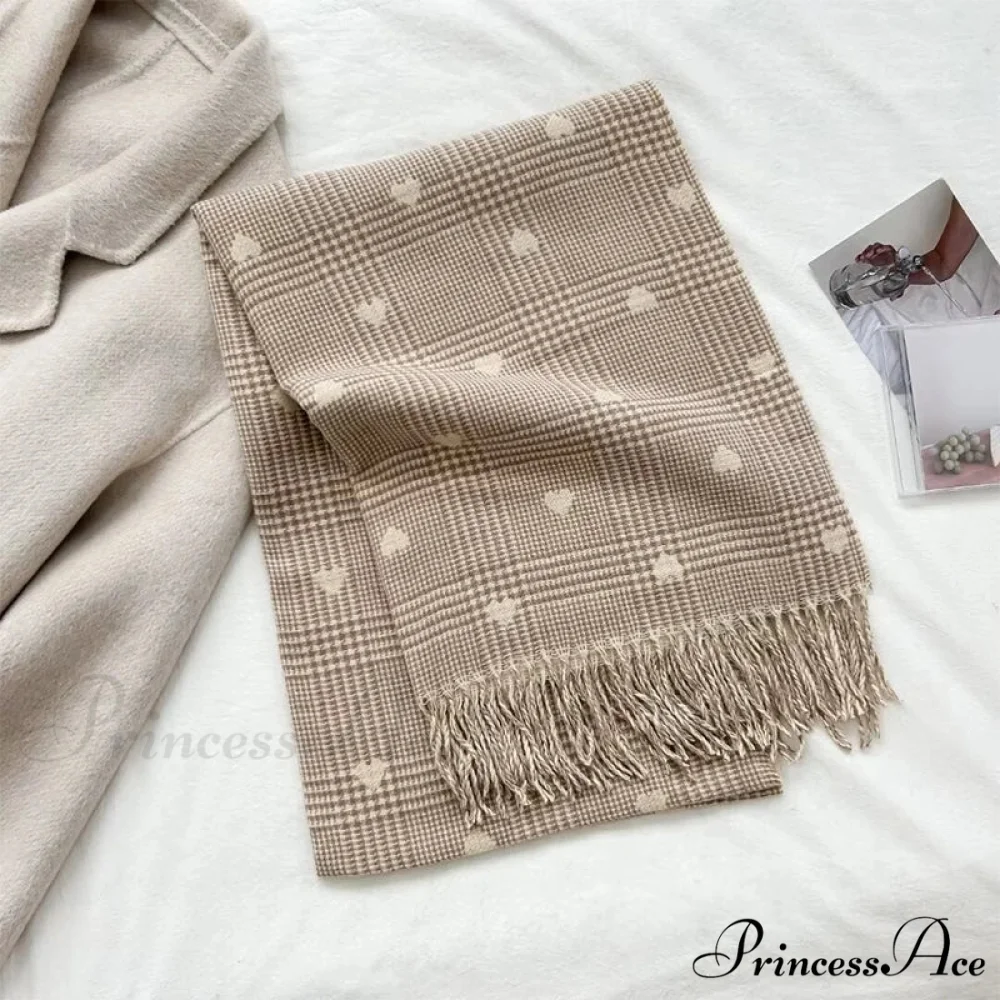 Soft Winter Checkered Pashmina Scarf - Image 4