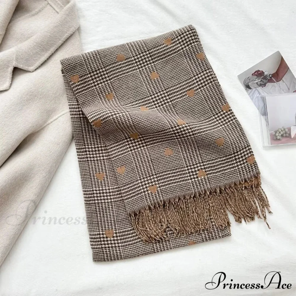 Soft Winter Checkered Pashmina Scarf - Image 5