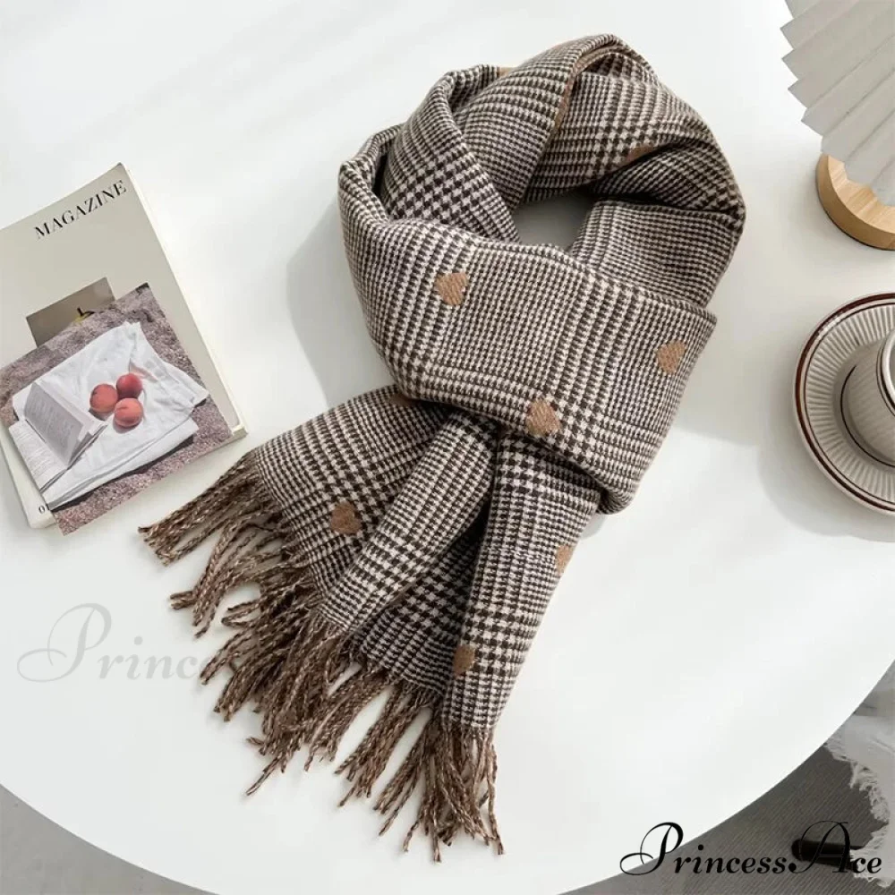Soft Winter Checkered Pashmina Scarf - Image 6