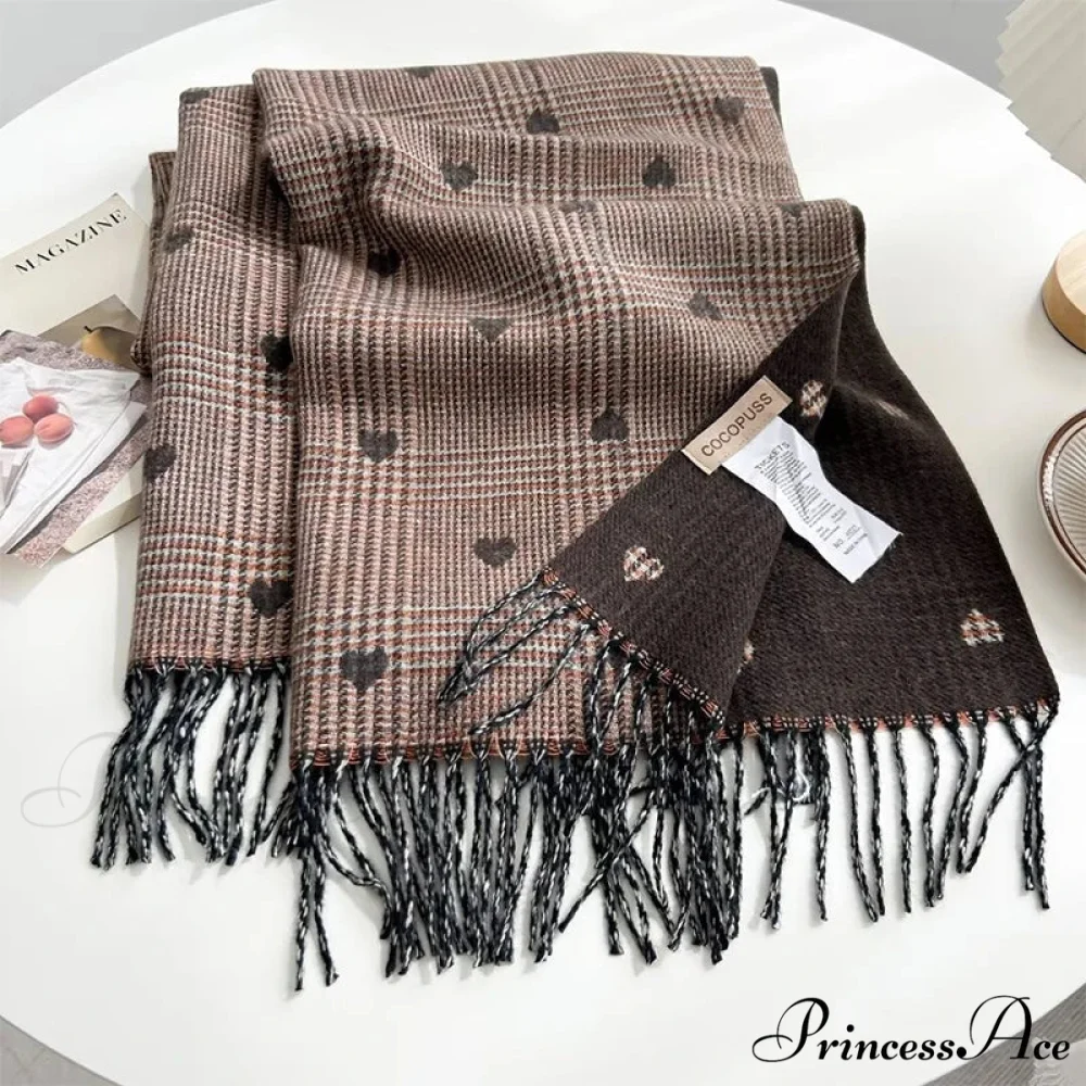 Soft Winter Checkered Pashmina Scarf - Image 7