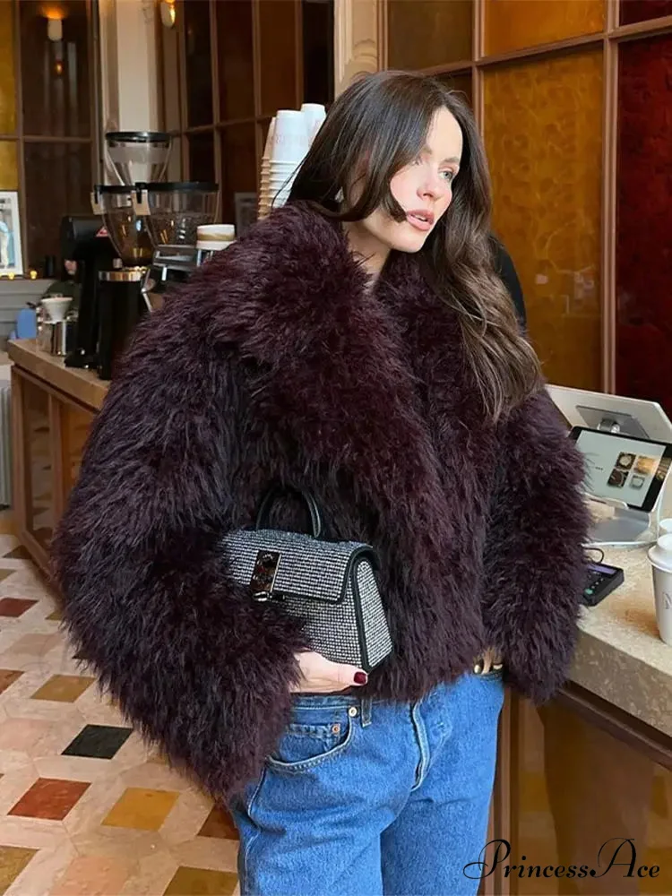Softened Enlarged Lapel Cardigan Coat - Image 3