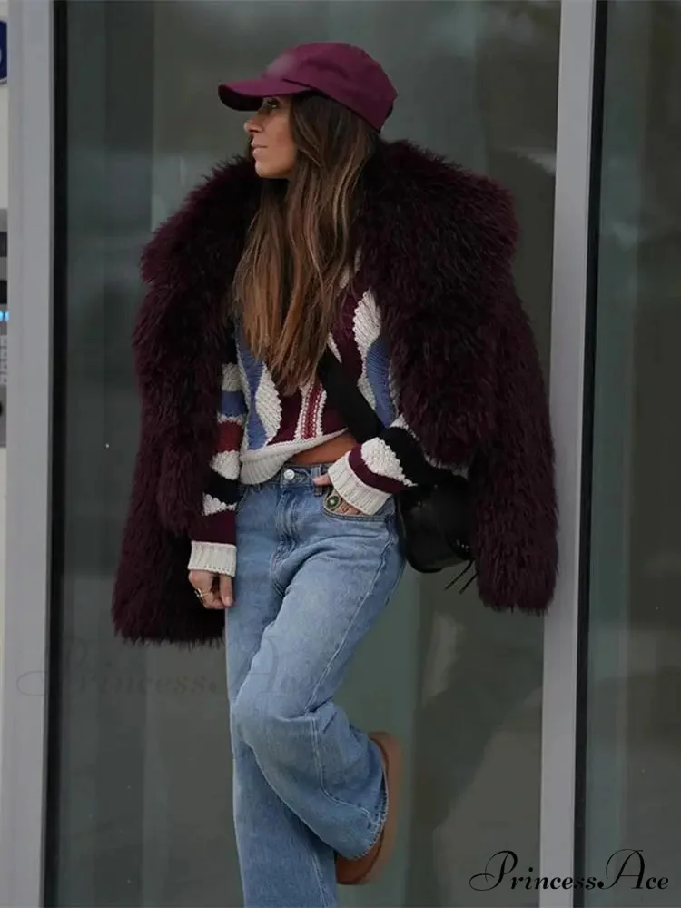 Softened Enlarged Lapel Cardigan Coat - Image 4
