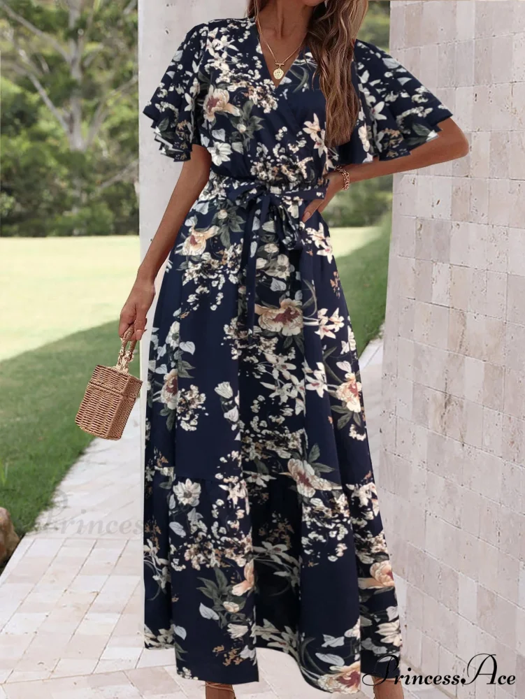 Sophisticated Flower A-line Dress - Image 5