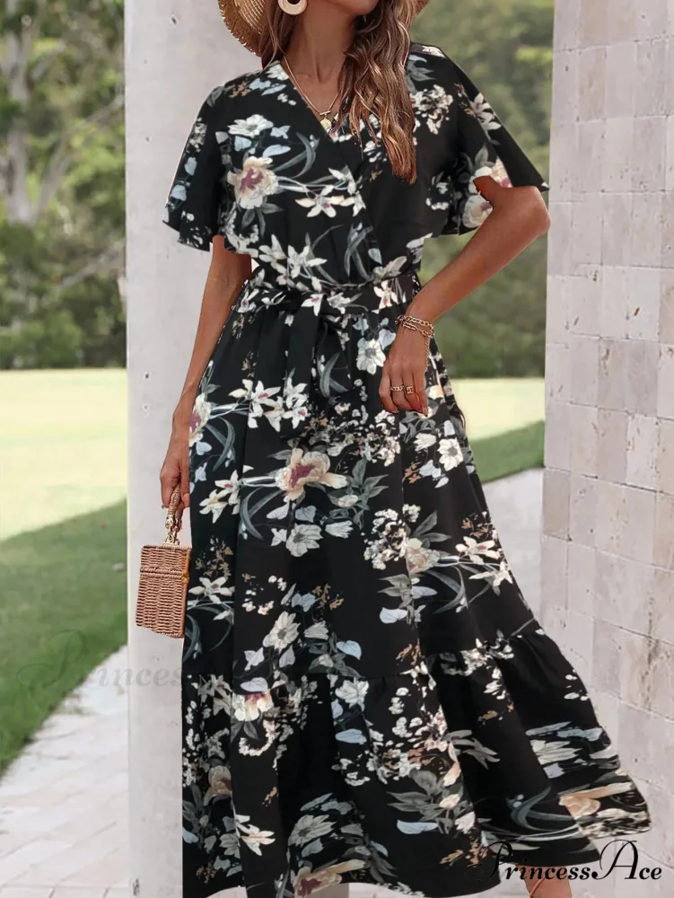 Sophisticated Flower A-line Dress - Image 6