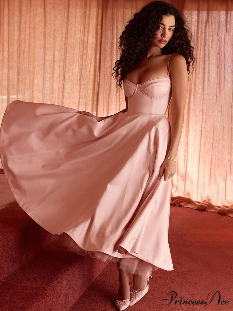 Sophisticated Mesh A-line Holiday Dress - Image 3