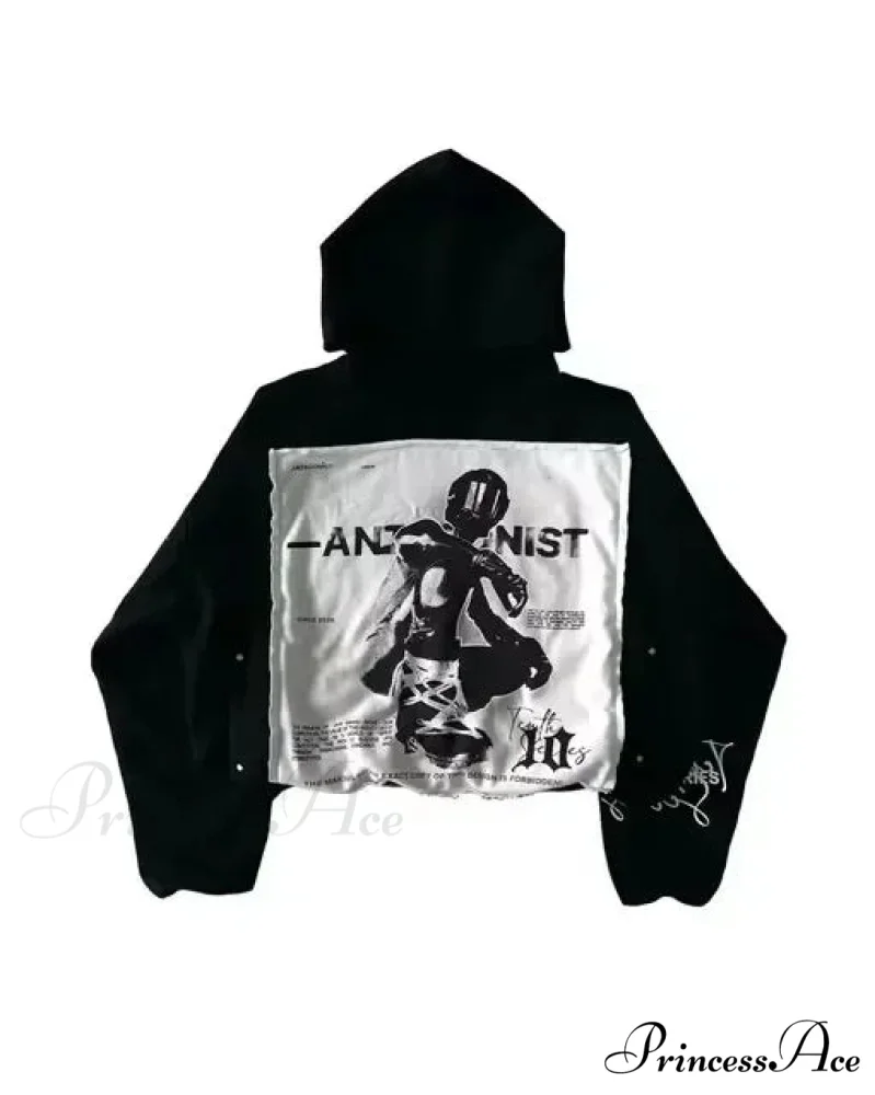 Sparkling Black Pullover Hoodie - Image 5