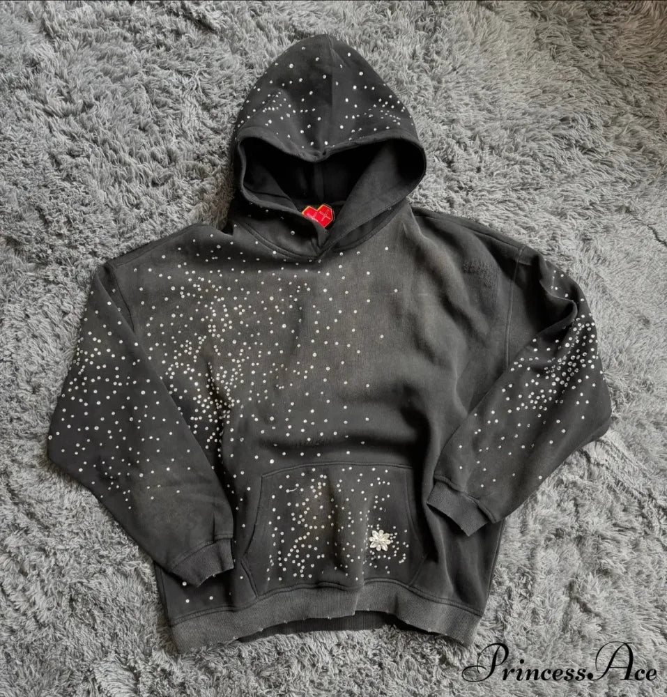 Sparkling Black Pullover Hoodie - Image 7