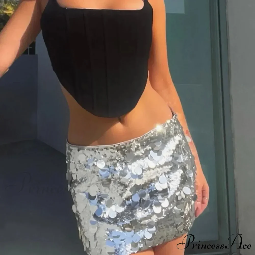 Sparkling Bodycon Pencil Celebration Skirt - Image 3