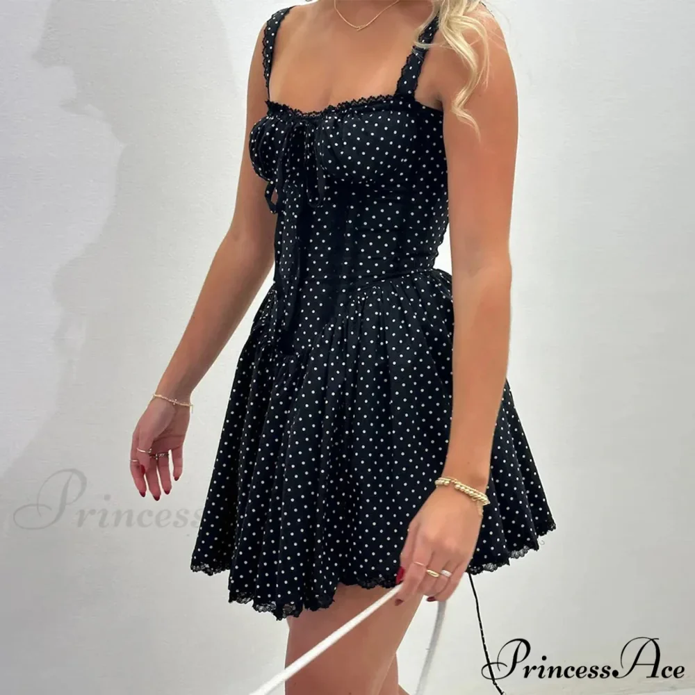 Spot Print Corset Mini Dress - Image 2