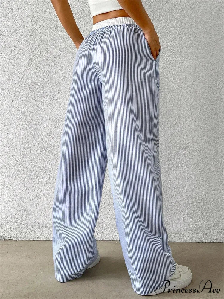 Spotted Cinch Elastic Waist Baggy Winter Pant - Image 2