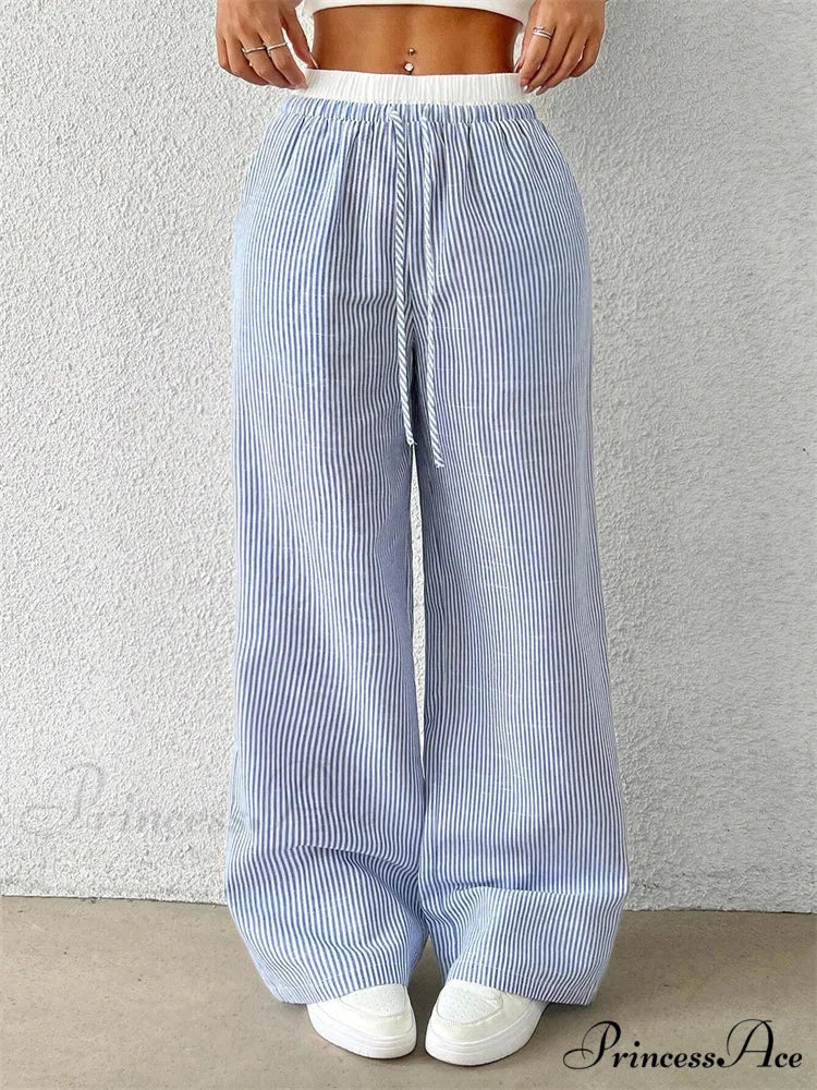 Spotted Cinch Elastic Waist Baggy Winter Pant - Image 3