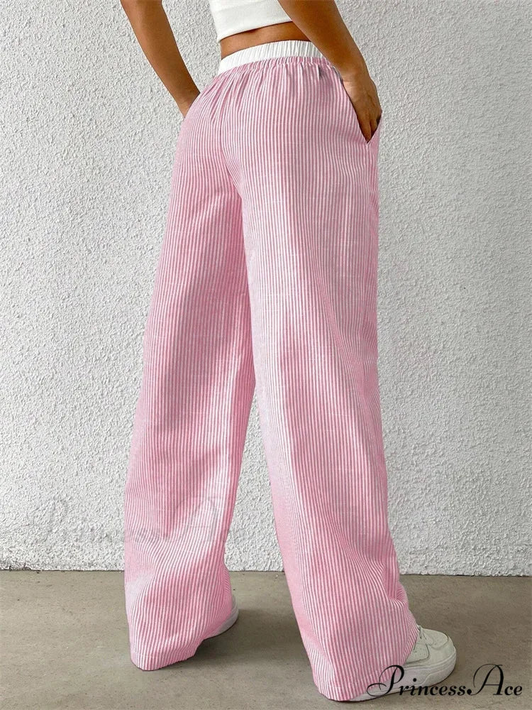 Spotted Cinch Elastic Waist Baggy Winter Pant - Image 5