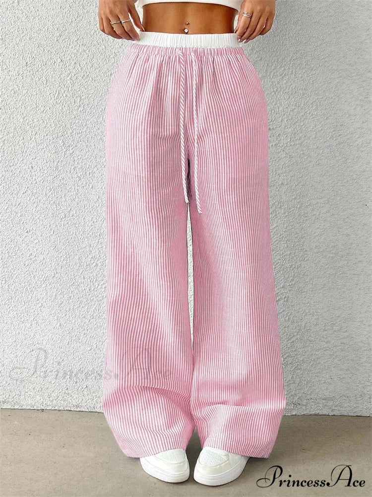 Spotted Cinch Elastic Waist Baggy Winter Pant - Image 6