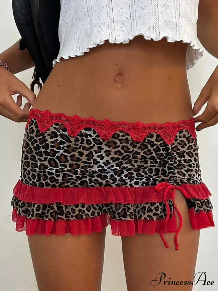 Spotted Cinch Vintage Skirt - Image 10