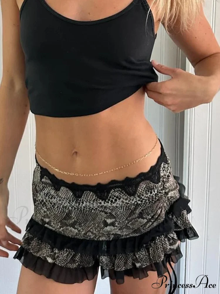 Spotted Cinch Vintage Skirt - Image 2