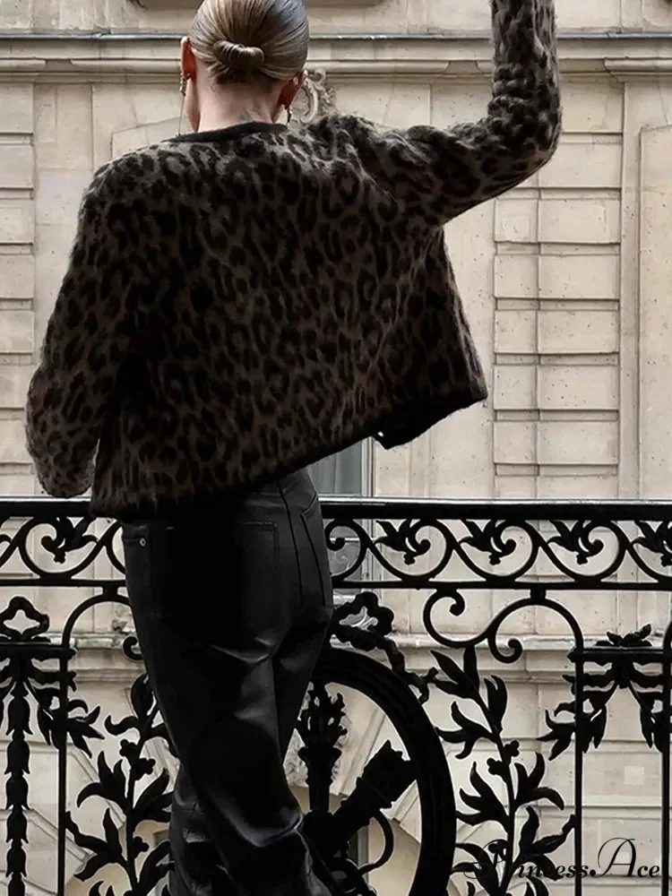 Spotted Circular Neck Cardigan - Image 2
