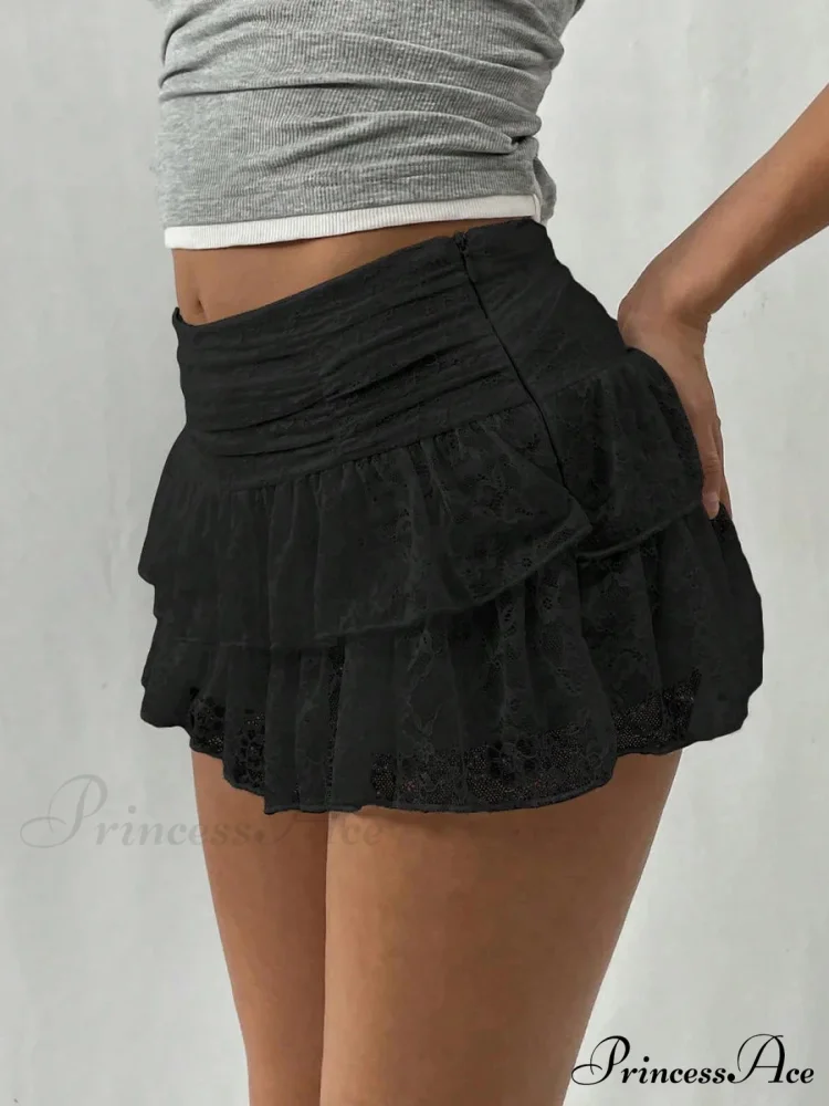 Spotted Layered Half Slip Skirt - Image 5