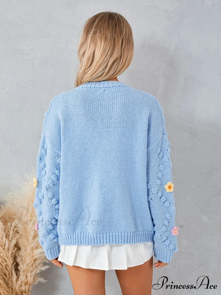 Spotted Pattern Button Cardigan - Image 6