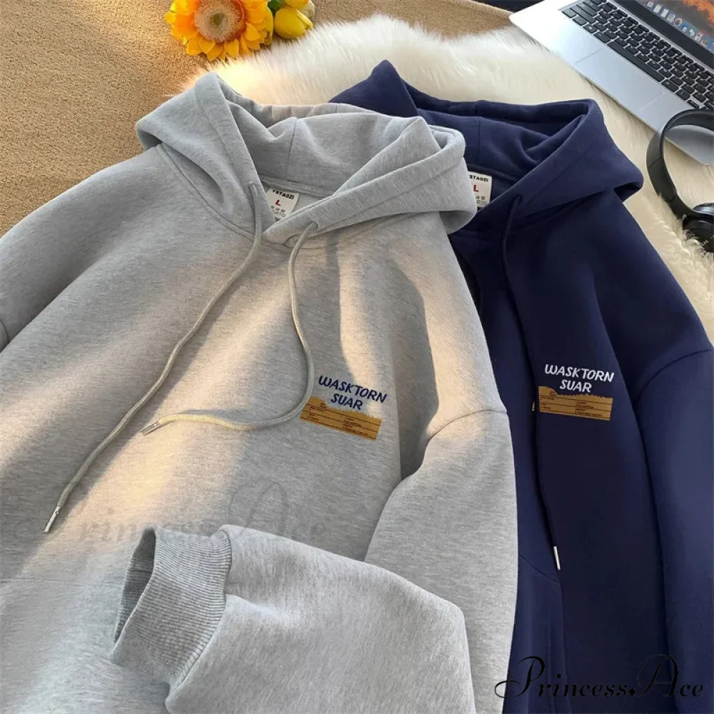 Spring Correspondence Graphic Urban Hoodie - Image 2