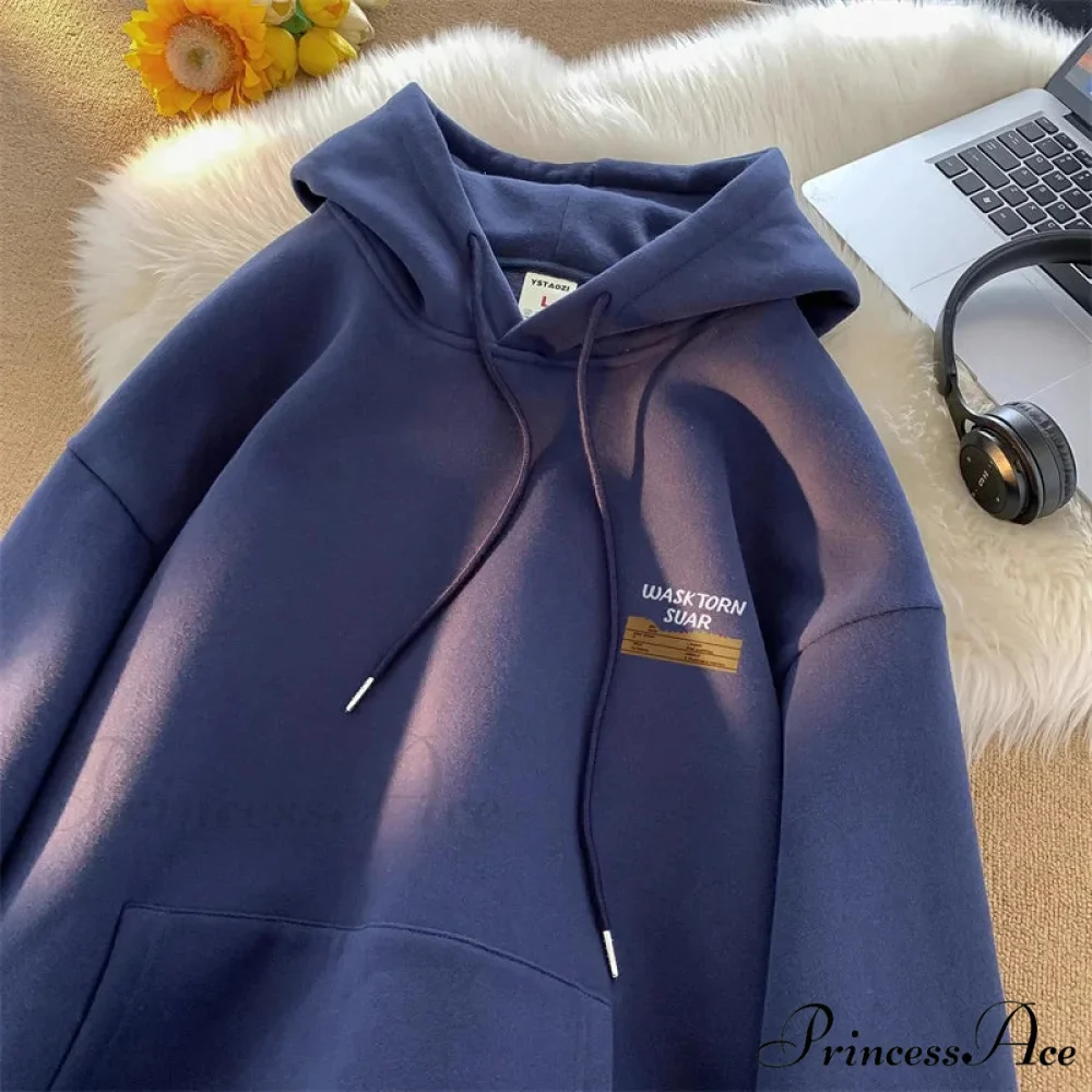Spring Correspondence Graphic Urban Hoodie - Image 3
