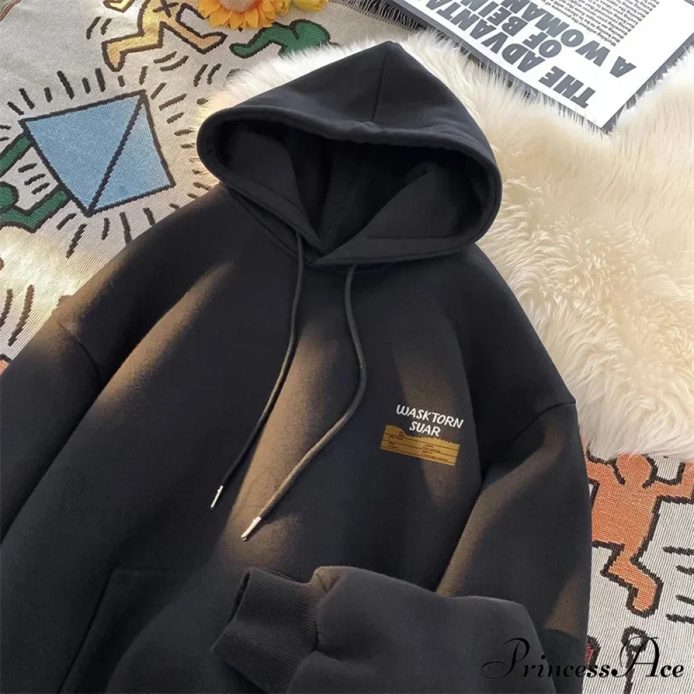 Spring Correspondence Graphic Urban Hoodie - Image 4
