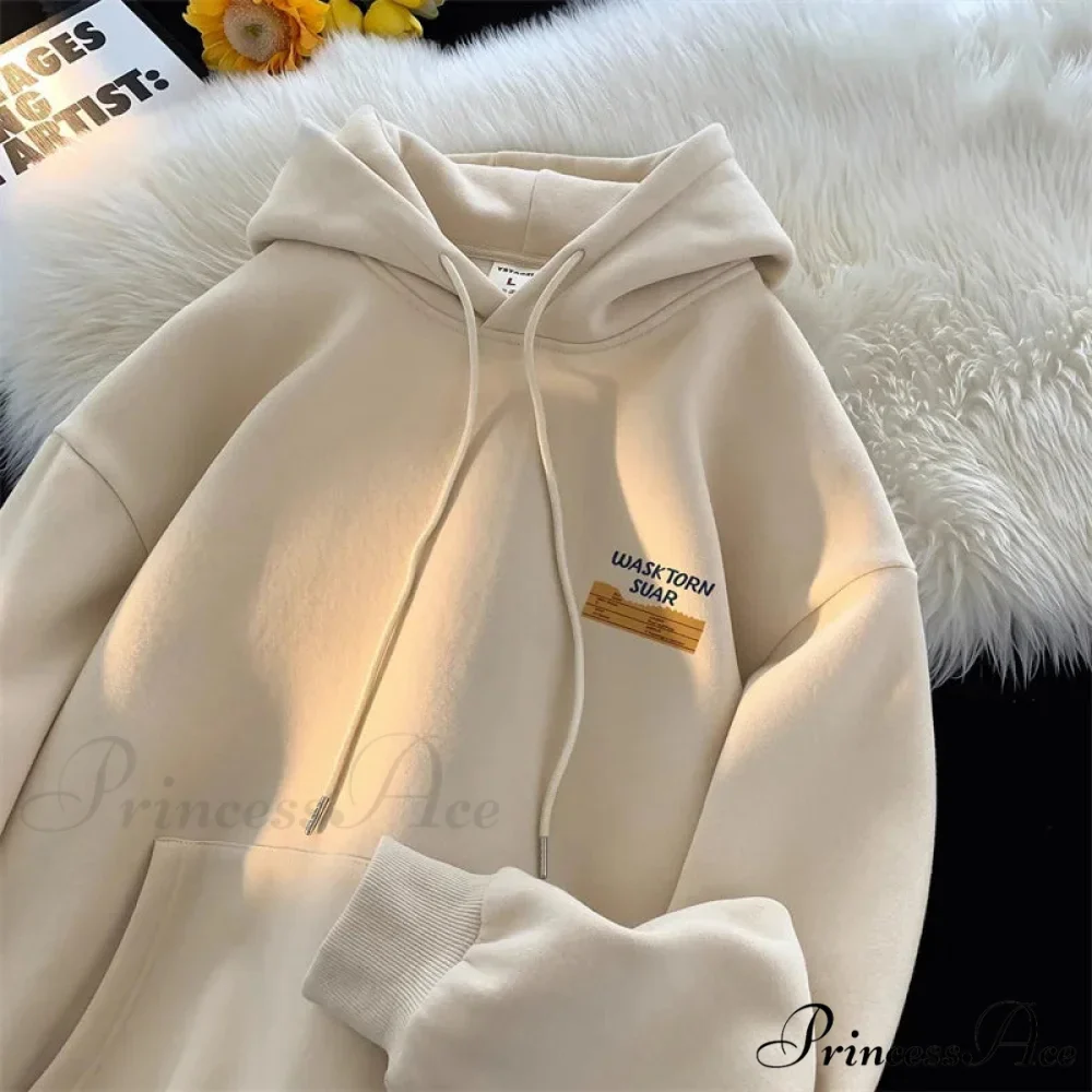 Spring Correspondence Graphic Urban Hoodie - Image 5