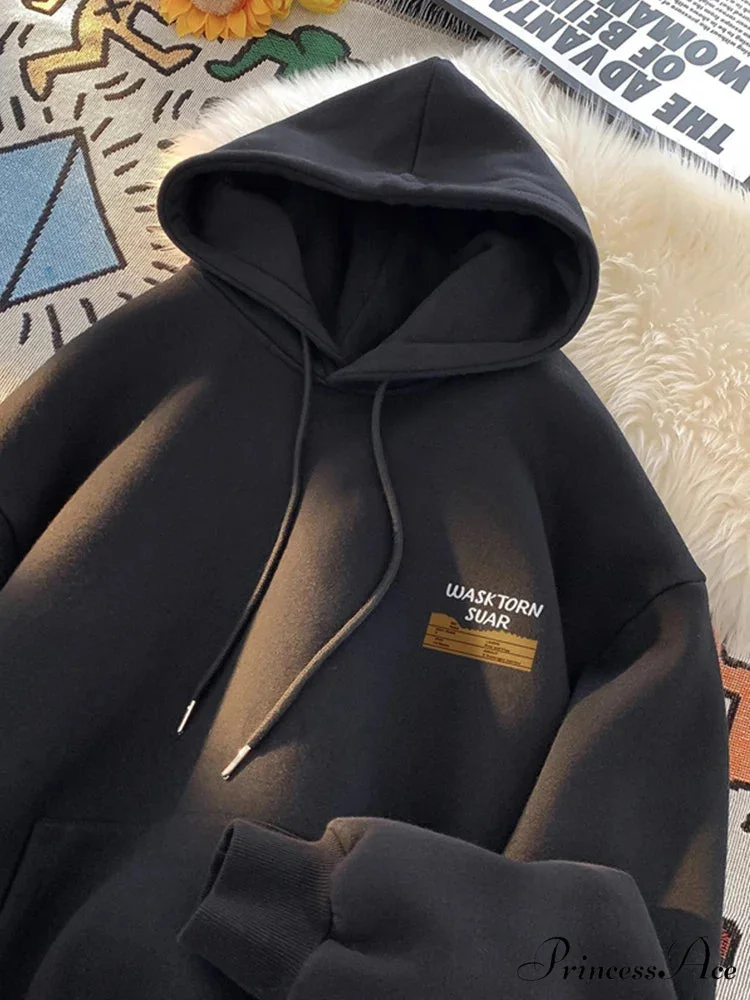 Spring Correspondence Graphic Urban Hoodie - Image 8