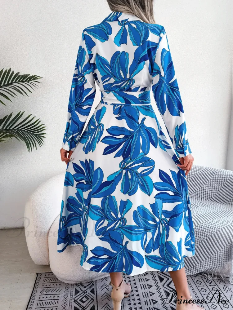 Spring Summer Contrast Floral Polo Collar Shirt Floral Dress

Modified Title: Spring Summer Different Flower Polo Neck Shirt Flower Dress - Image 2