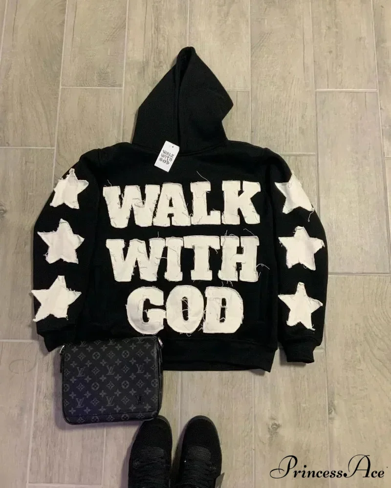 Stellar Patch Embroidery Hoodie - Image 2