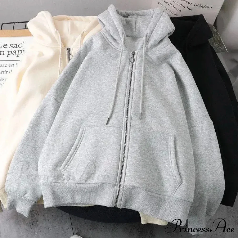 Stellar Print Vintage Zipper Hoodie - Image 7