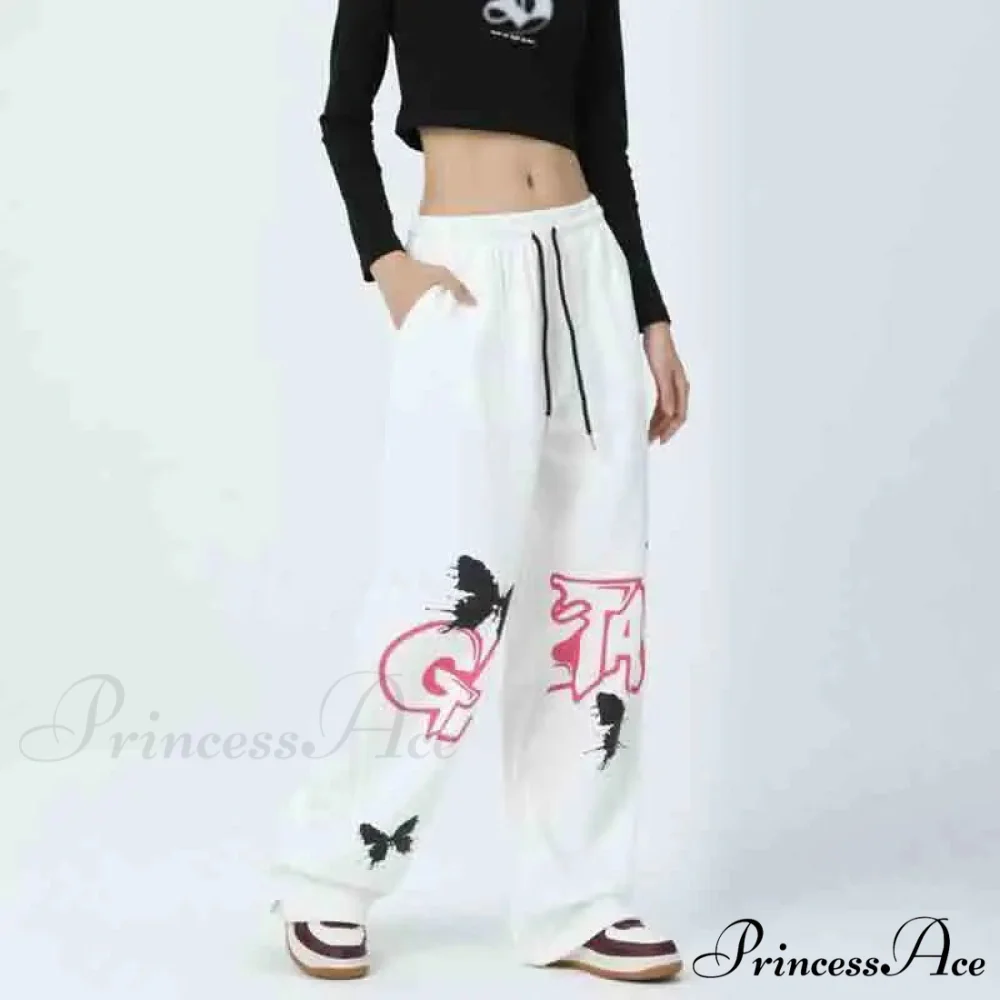 Street Art Butterfly Design Rap Pants - Image 5