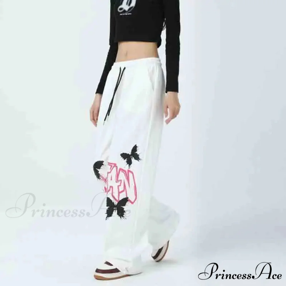 Street Art Butterfly Design Rap Pants - Image 6